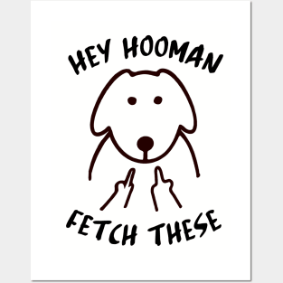 Hey Hooman Fetch These Posters and Art